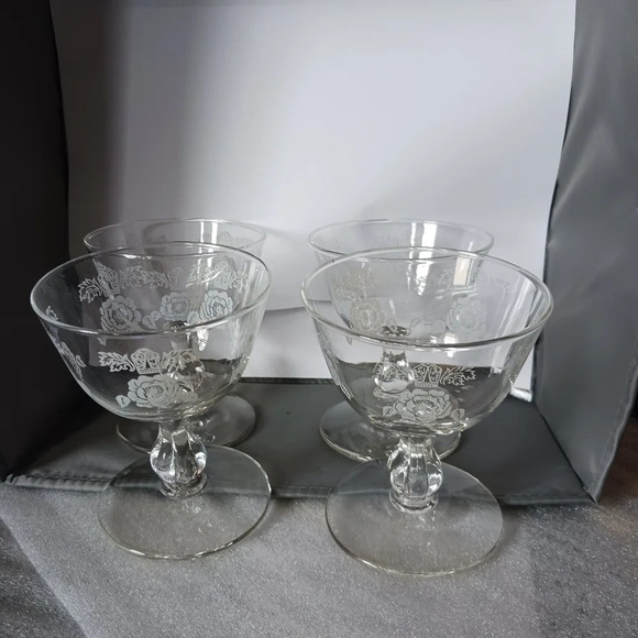 -Homer laughlin china glassware set of 4 - Picture 1 of 8
